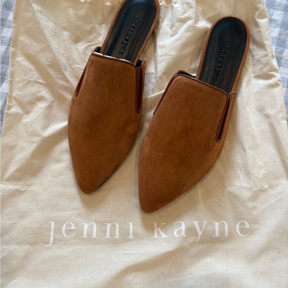 Jenni Kayne Brown Suede Mules